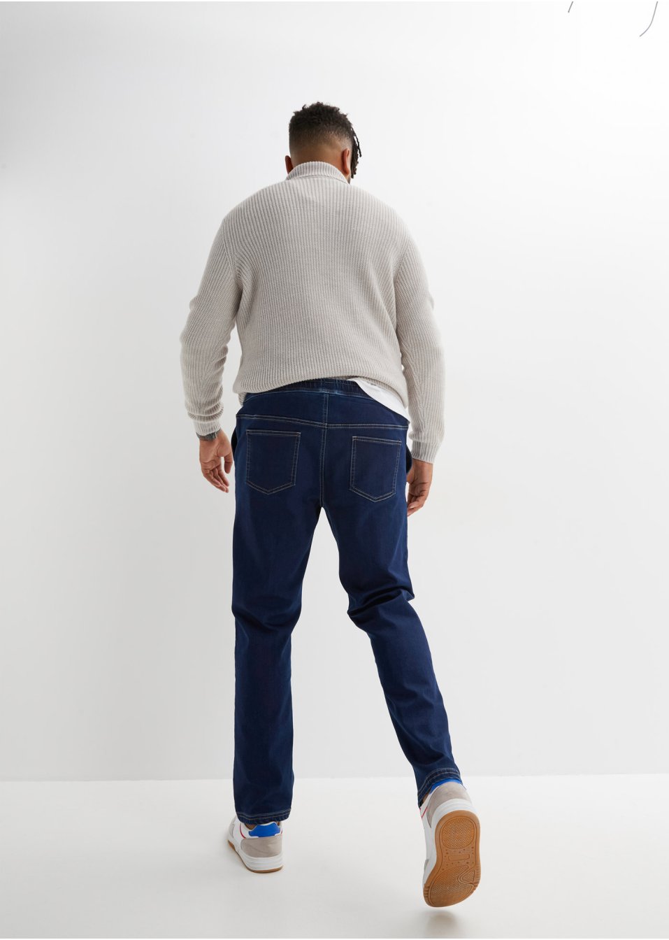Jean thermo taille extensible Regular Fit, Straight