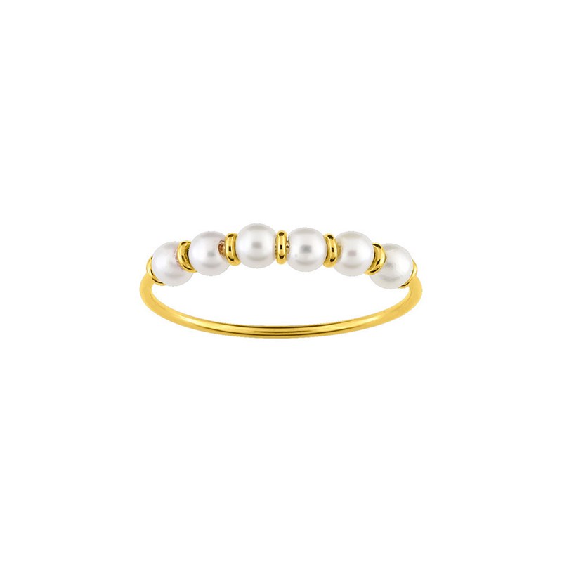 Bague Femme - perle - Or 9 Carats
