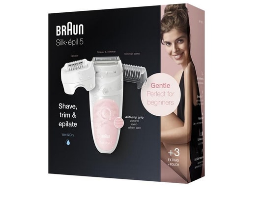 BRAUN - Epilateur rechargeable wet & dry + accessoires - ses5620