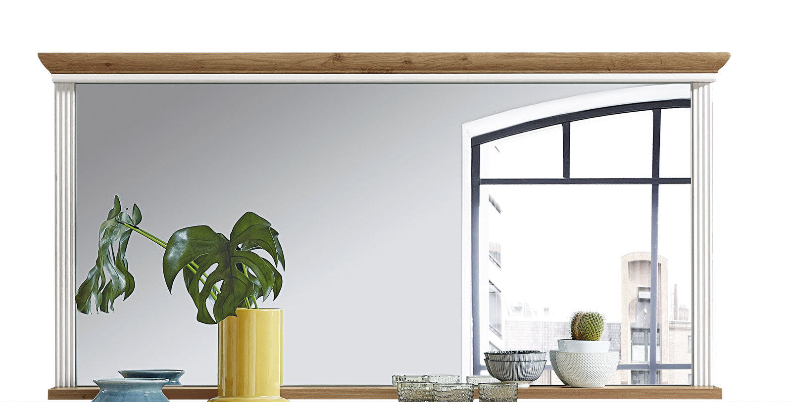 Wandspiegel Jasmin Pinie-Optik hell/Artisan Eiche-Optik 142 x 74 cm