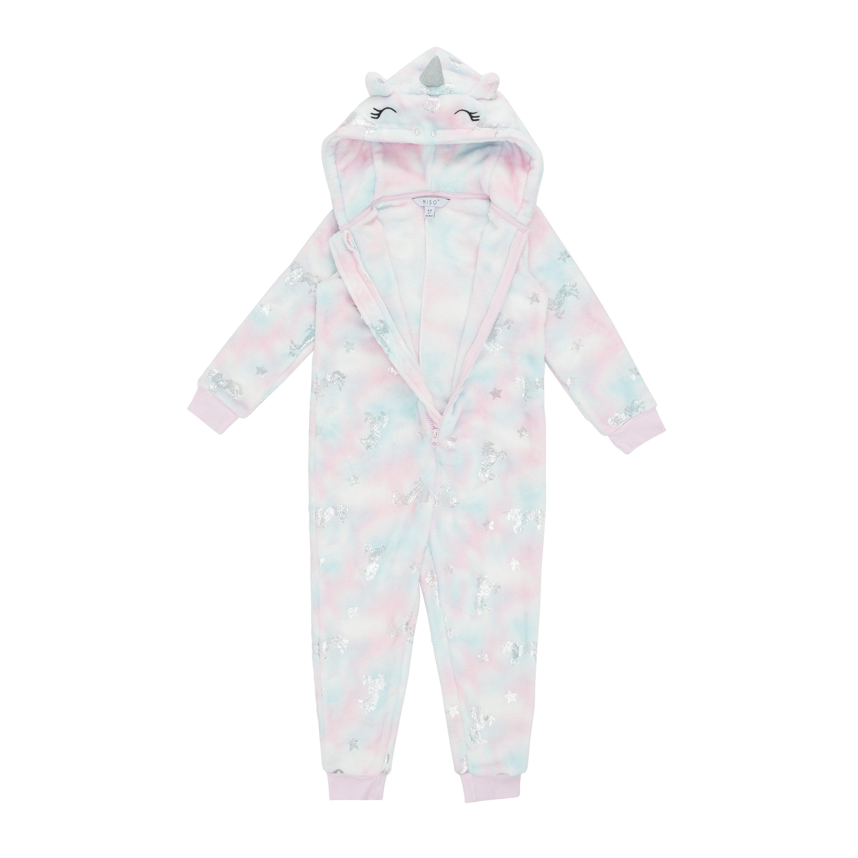 Miso Kids Girls Unicorn Foil Print Onesie