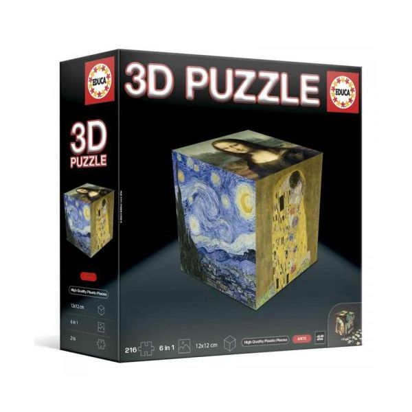 Educa Puzzle 3D Arte Cubo 216 Peças 20123