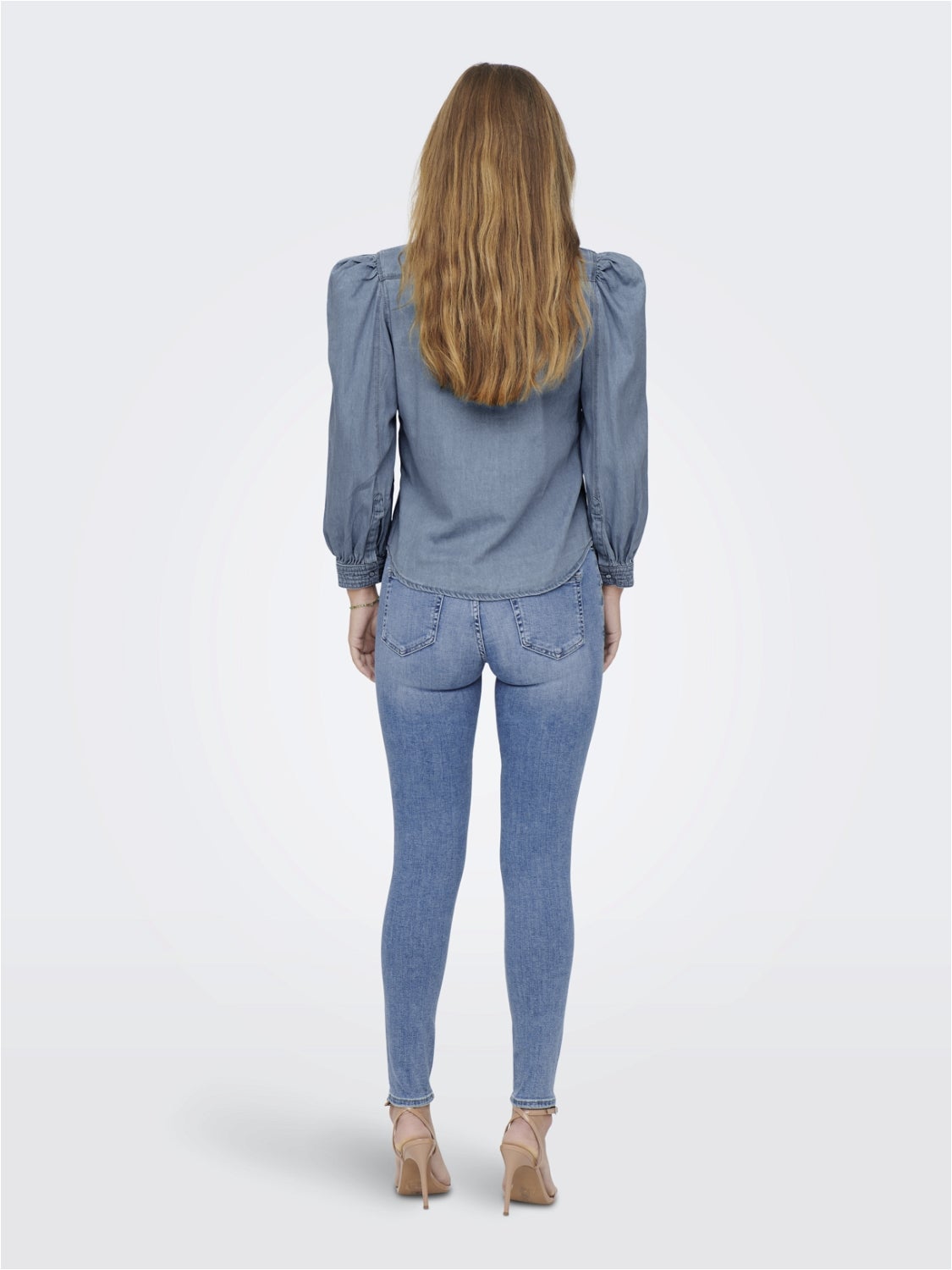 ONLMALLORY Jeanshemd Light Blue Denim