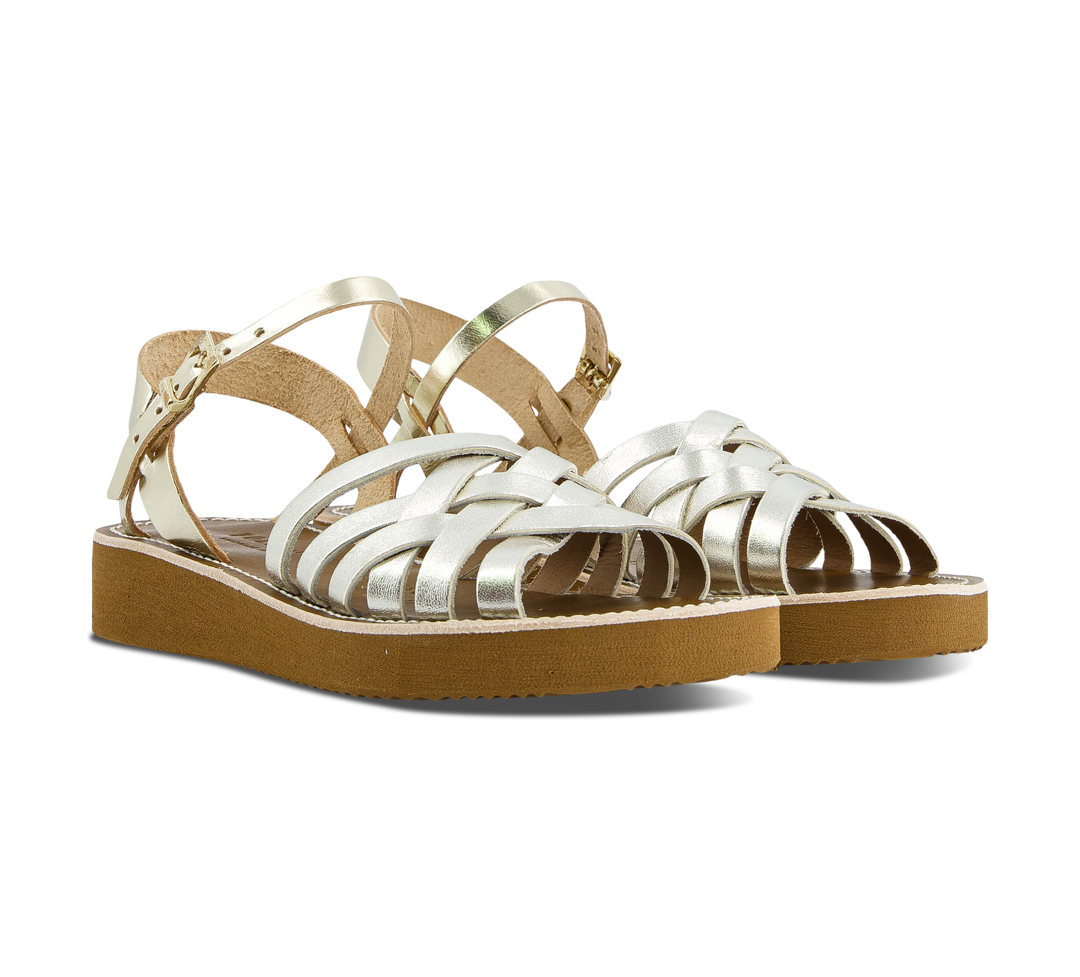 Bold Matters Riemchensandalen silber