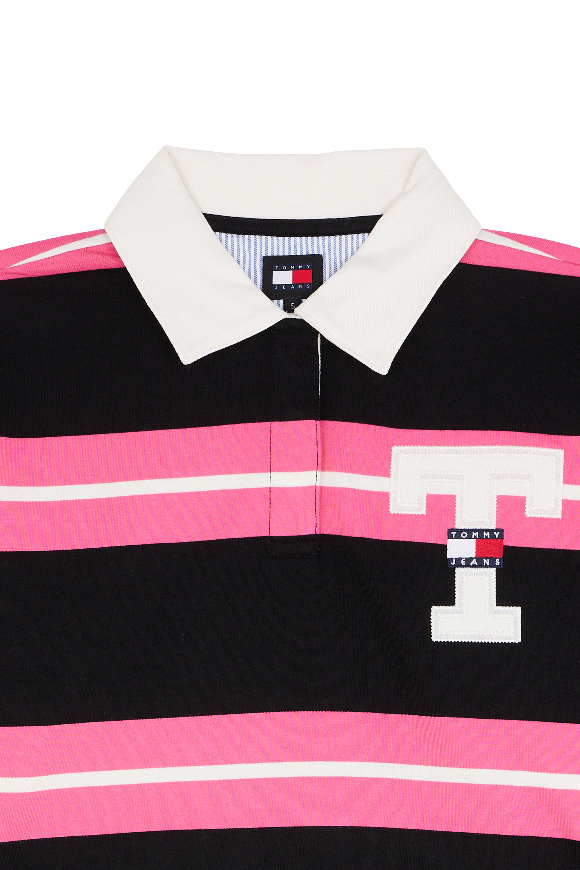 TOMMY JEANS Polo TJW CRP STRIPE LETTR Rose