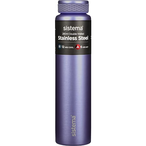 Sistema rustfri stålflaske (280ml) - flere varianter - assorteret