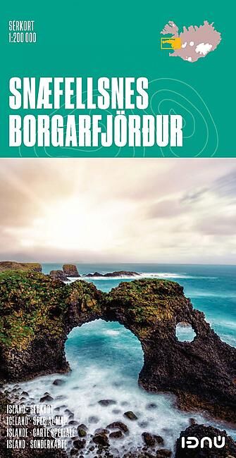 FERDAKORT - SNAEFELLSNES BORGARFJORDUR 1 200 000