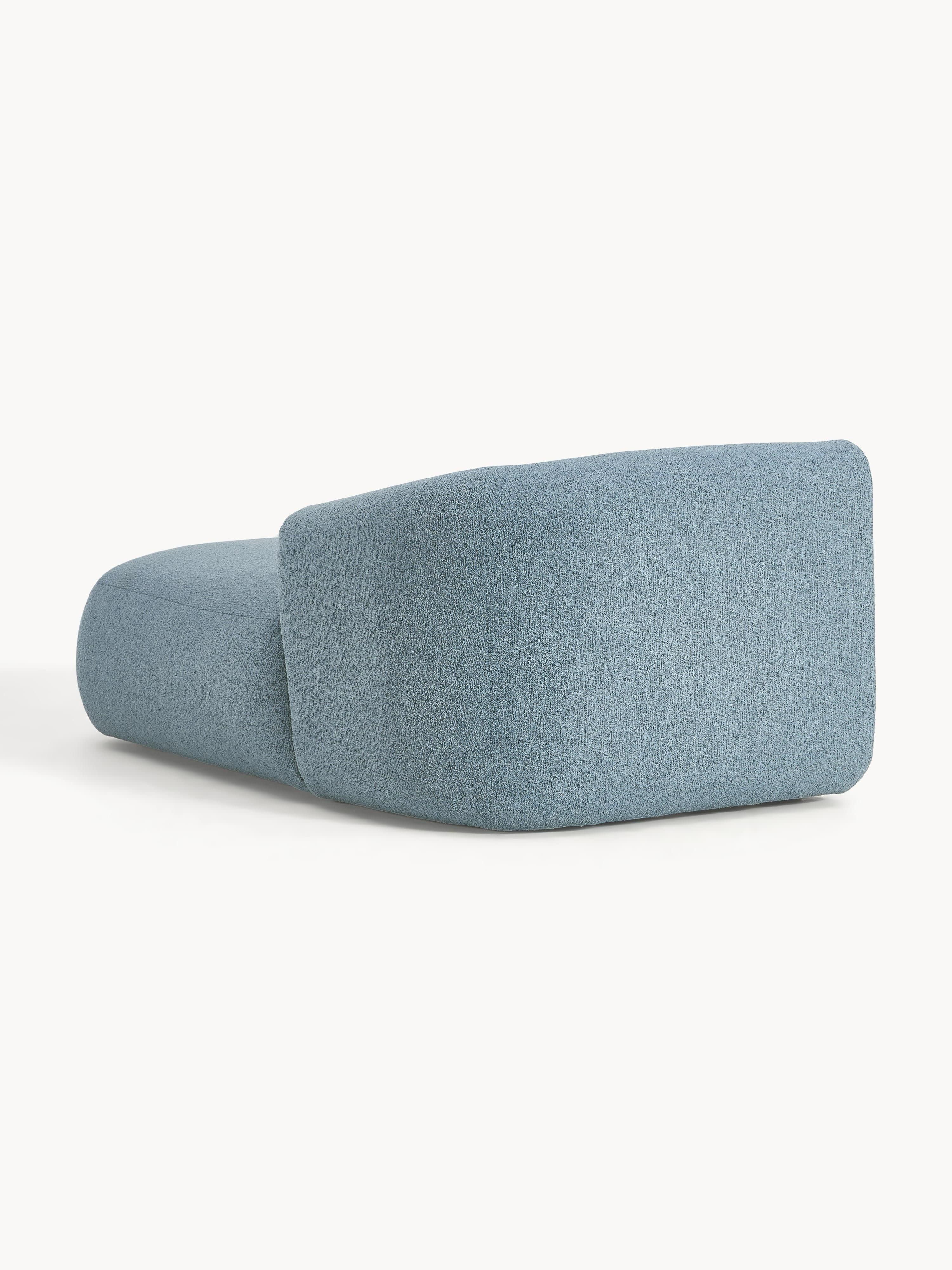 Chaise longue hoekmodule Sofia uit bouclé