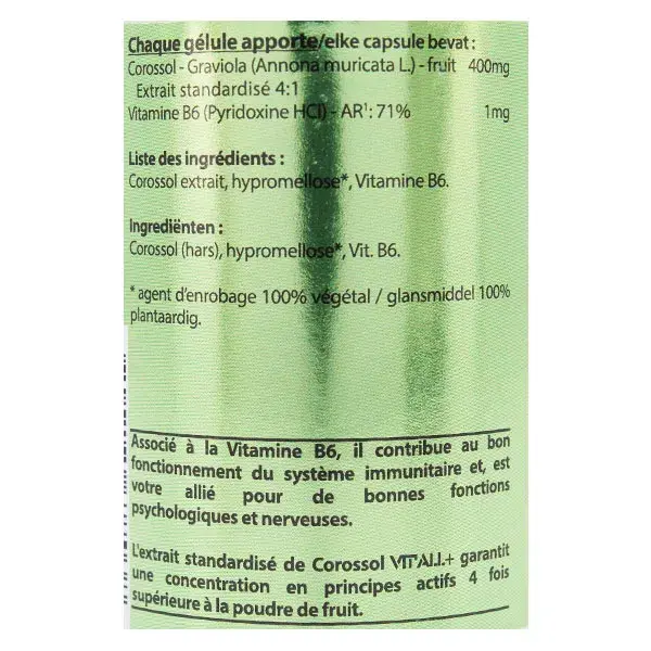 Vit'all+ Graviola 400mg 60 cápsulas vegetais