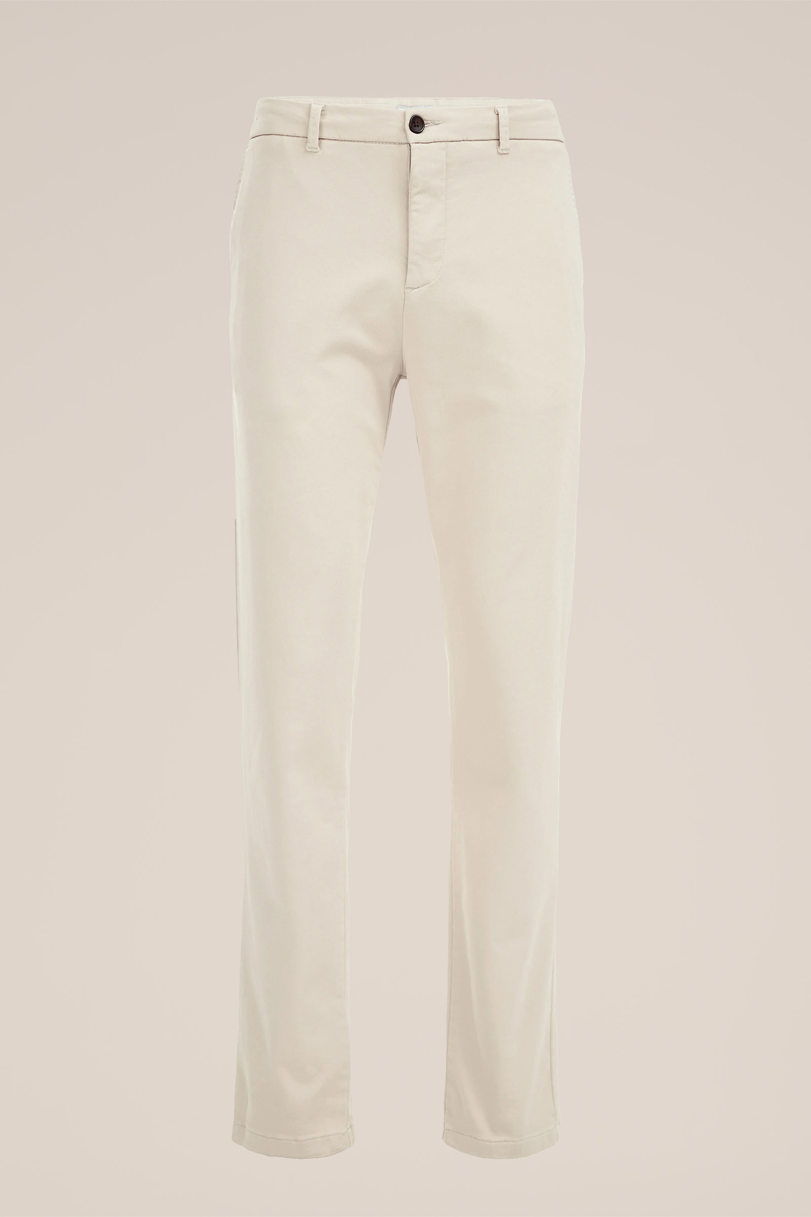 slim fit chino van jog kwaliteit Fundamentals Gebroken wit