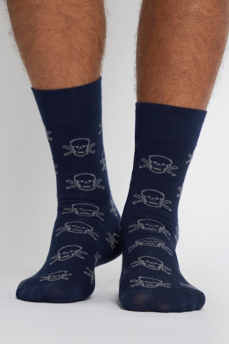 JP1880 Socken, 2er Pack, Totenkopf, Komfortbündchen, bis Gr. 51/53