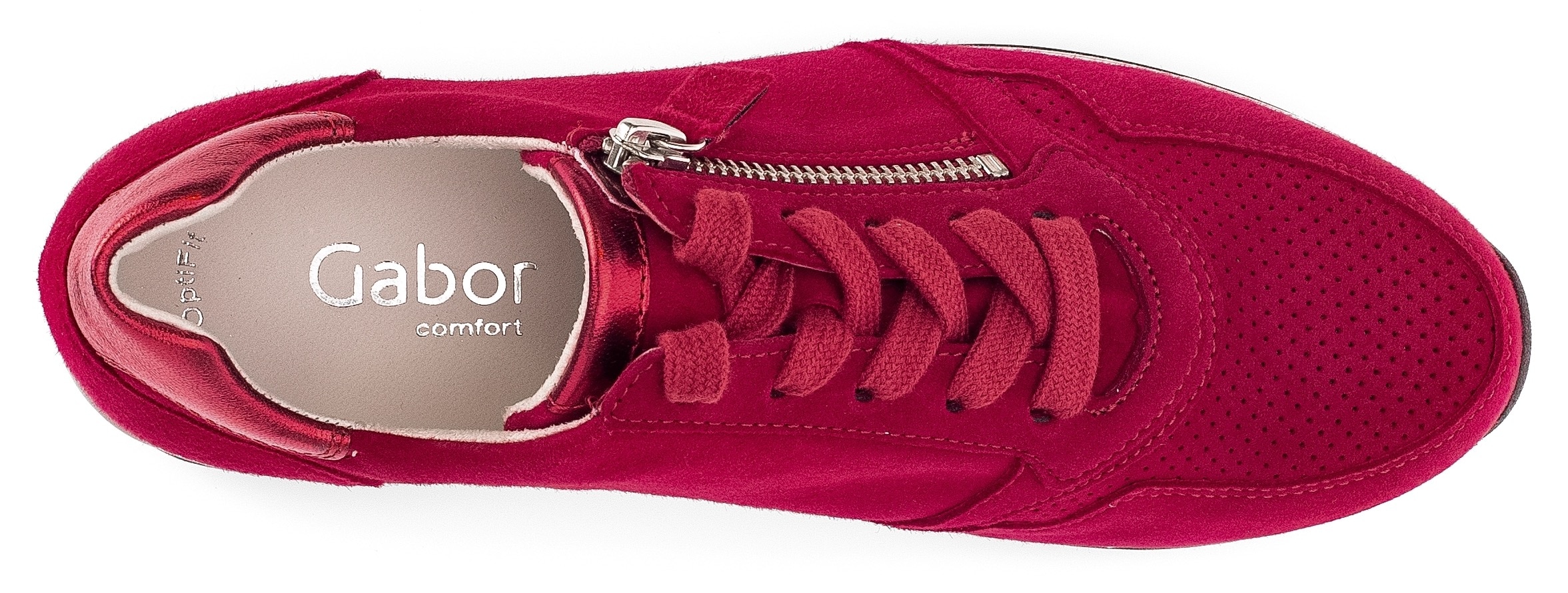 Gabor Keilsneaker »TURIN«  , Freizeitschuh, Halbschuh, Schnürschuh mit Wechselfussbett, H-Weite