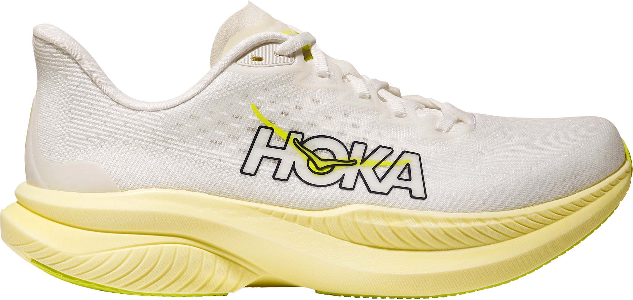 Mach 6 Dame WHN/White/Neon Hoka Citrus