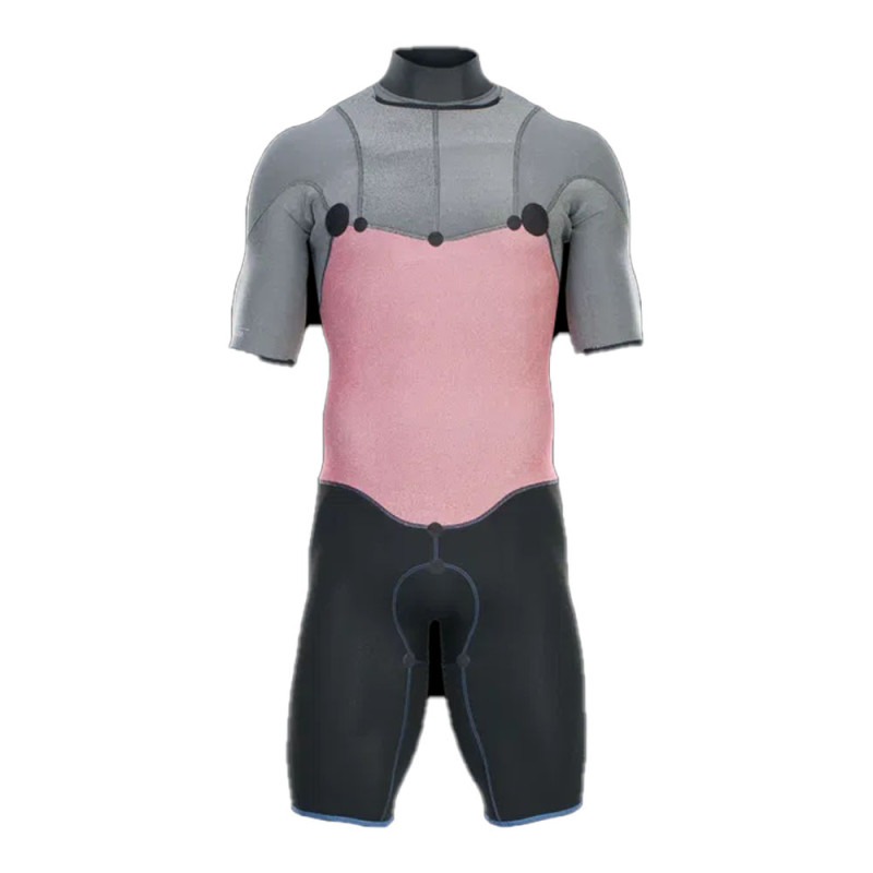 SHORTY ION ELEMENT 2/2 FRONTZIP NOIR