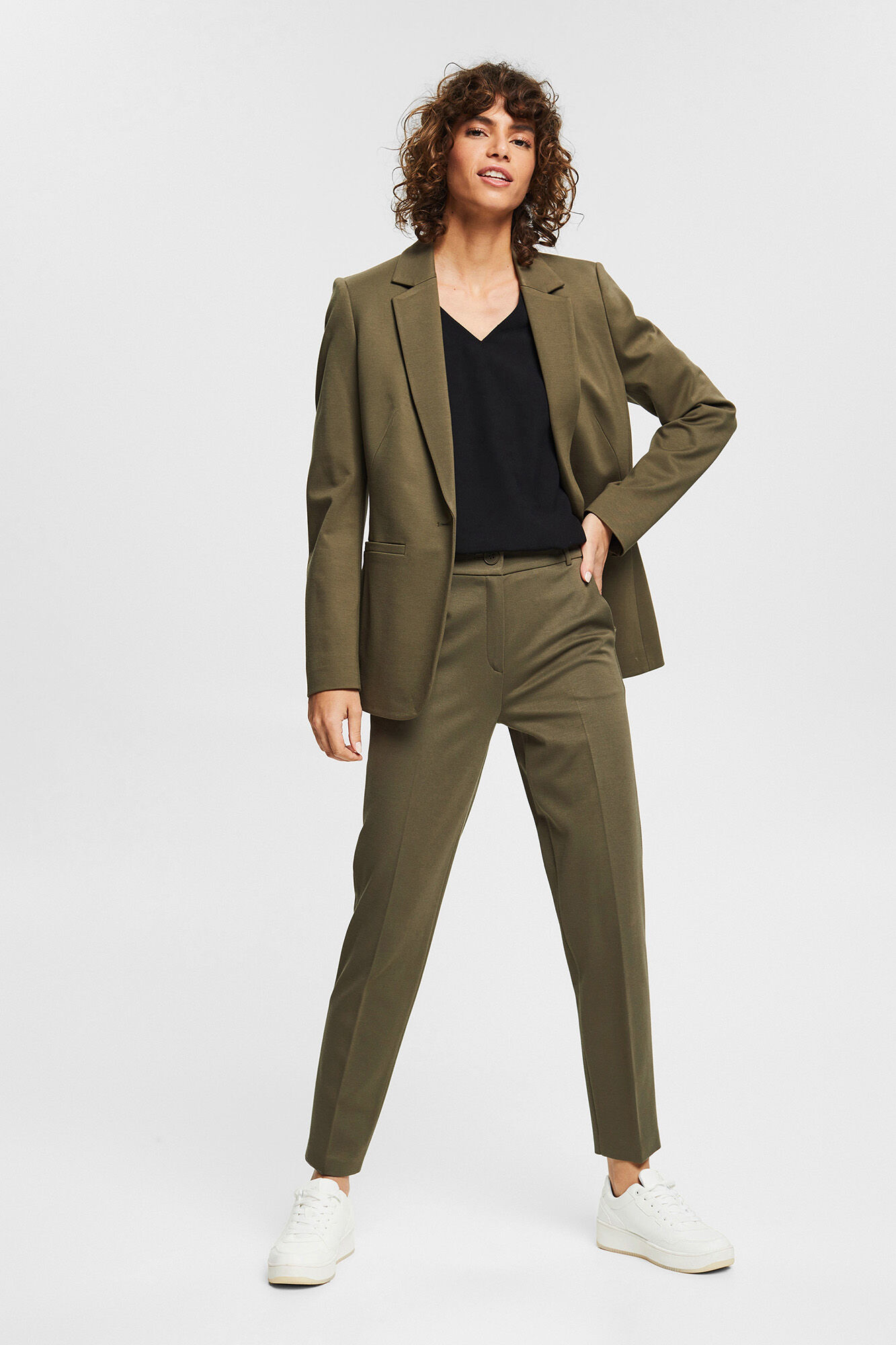 Blusa de crepe folgada - Preta