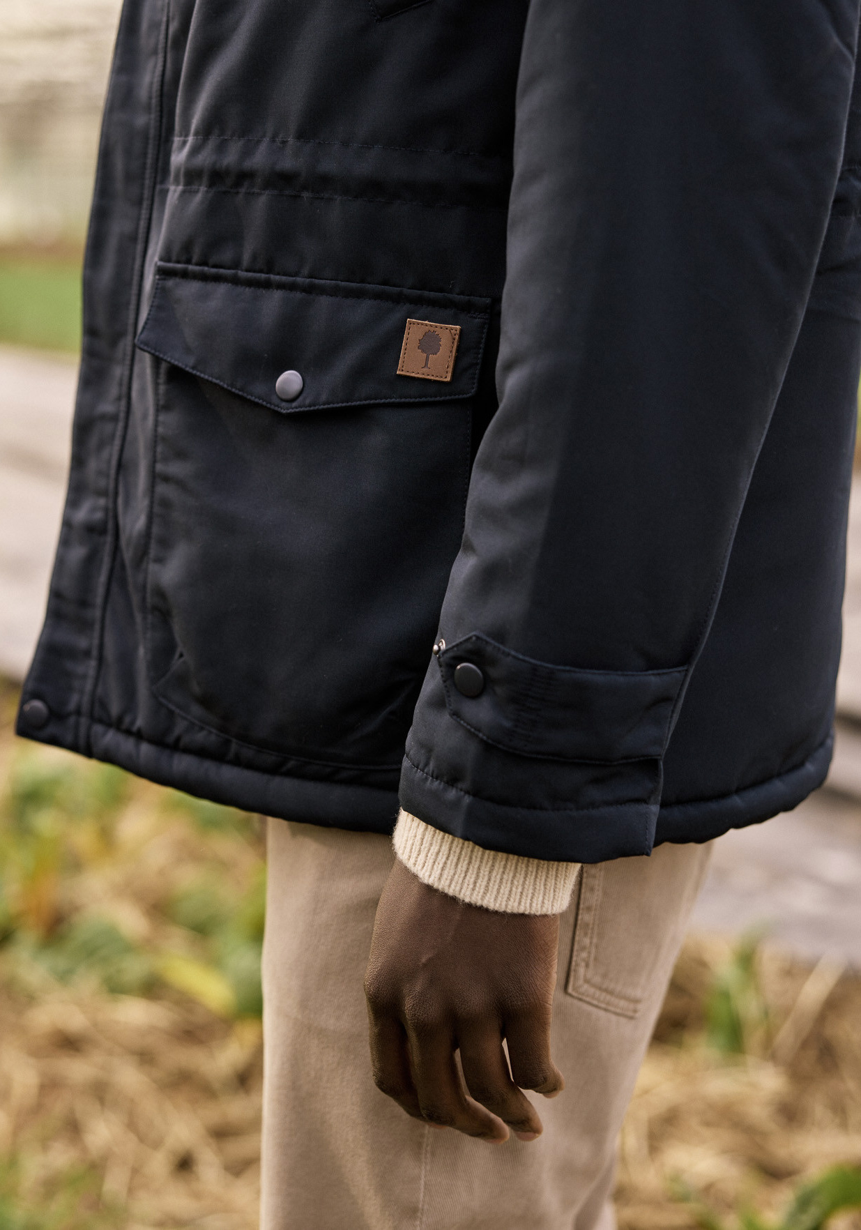 Faguo Jacke Vernon Outerwear Woven Navy