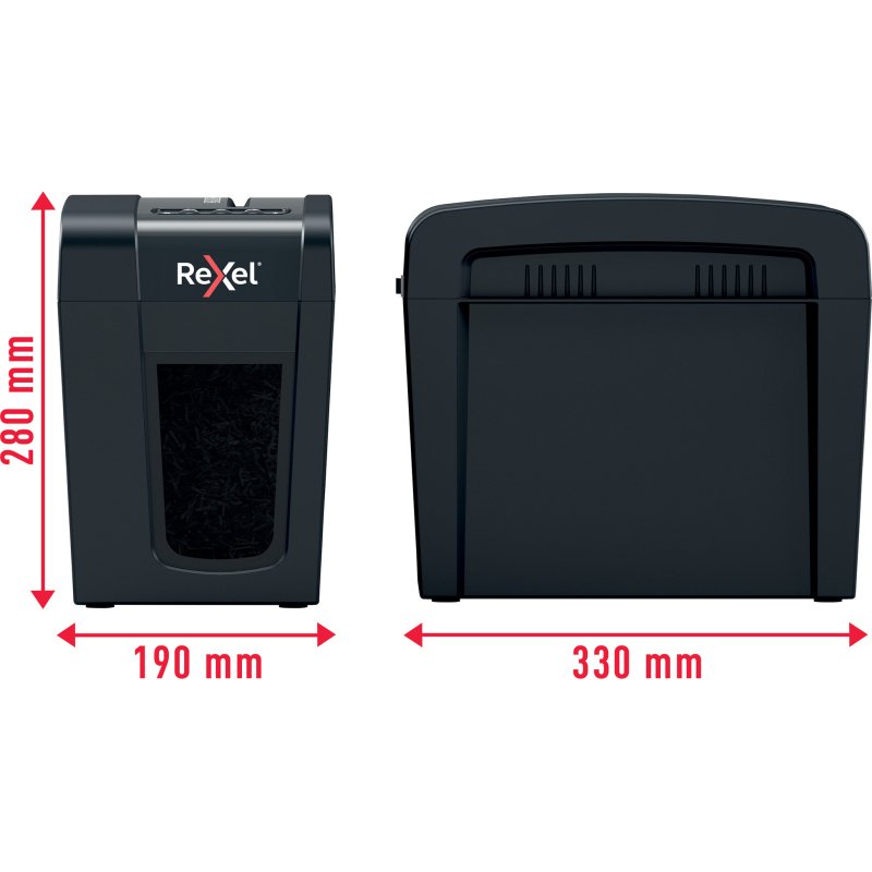 Destructeur Rexel Secure X6-SL - coupe croisée