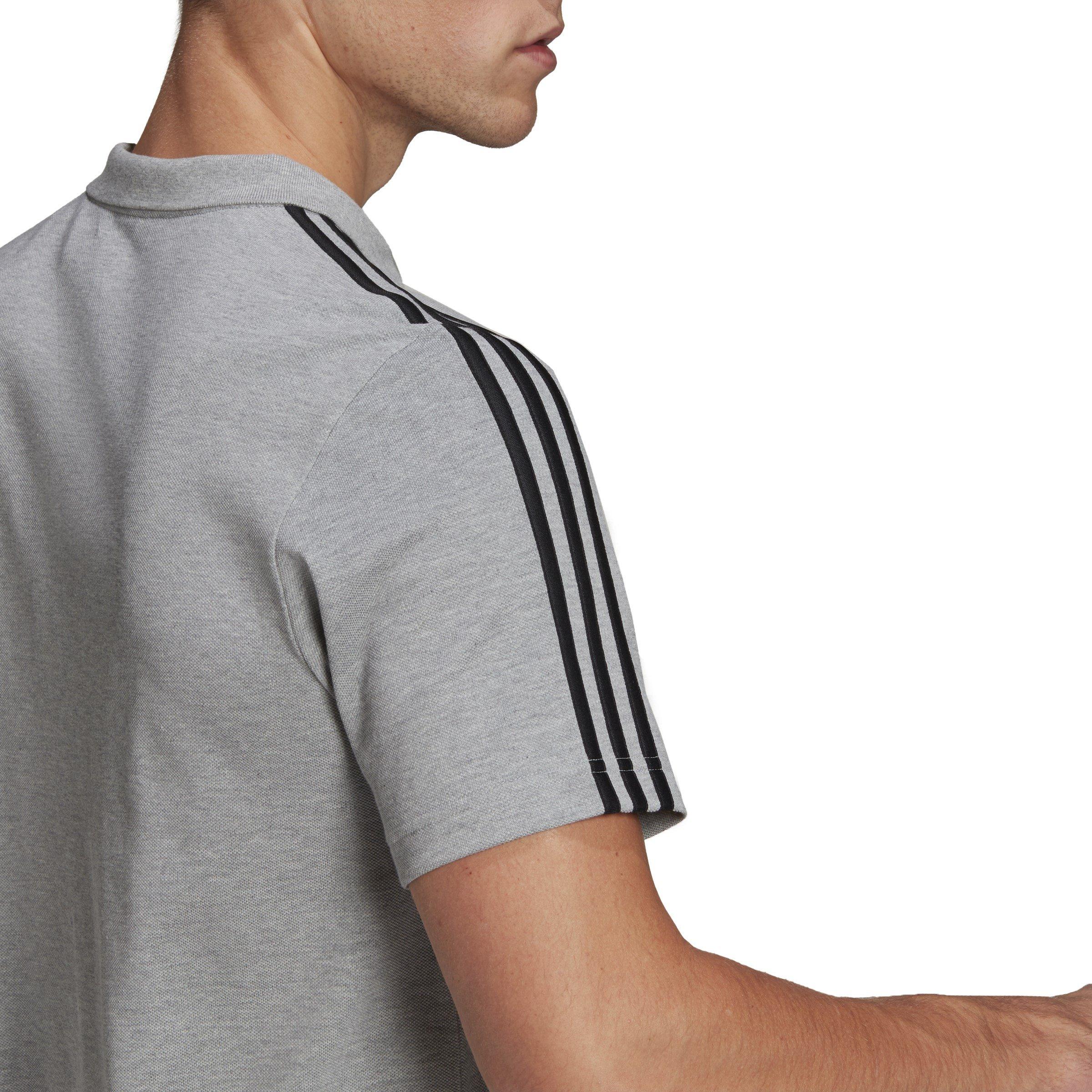 adidas Essentials Mens Cotton 3-Stripes Polo Shirt