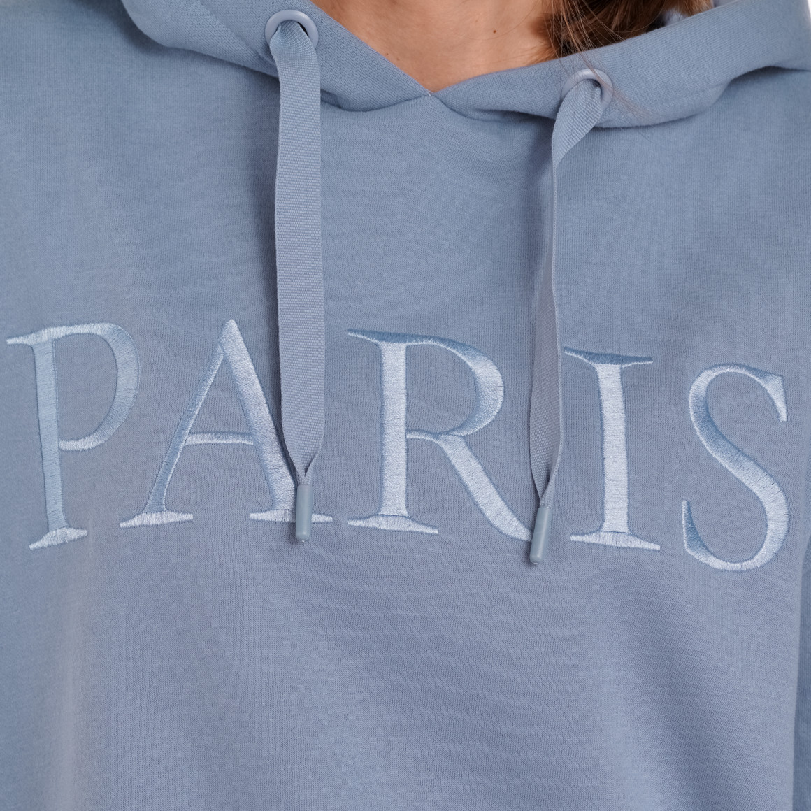 Gina Damen Hoodie in softer Qualität blau