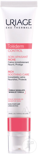 Uriage Toléderm Control Soin Apaisant Riche Peaux Sensibles Tube 40ml