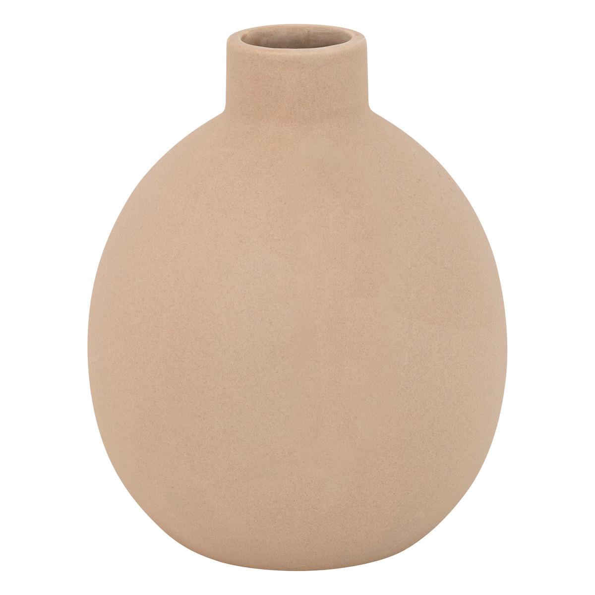 VASE RILY CERAMIQUE NUDE H.18CM