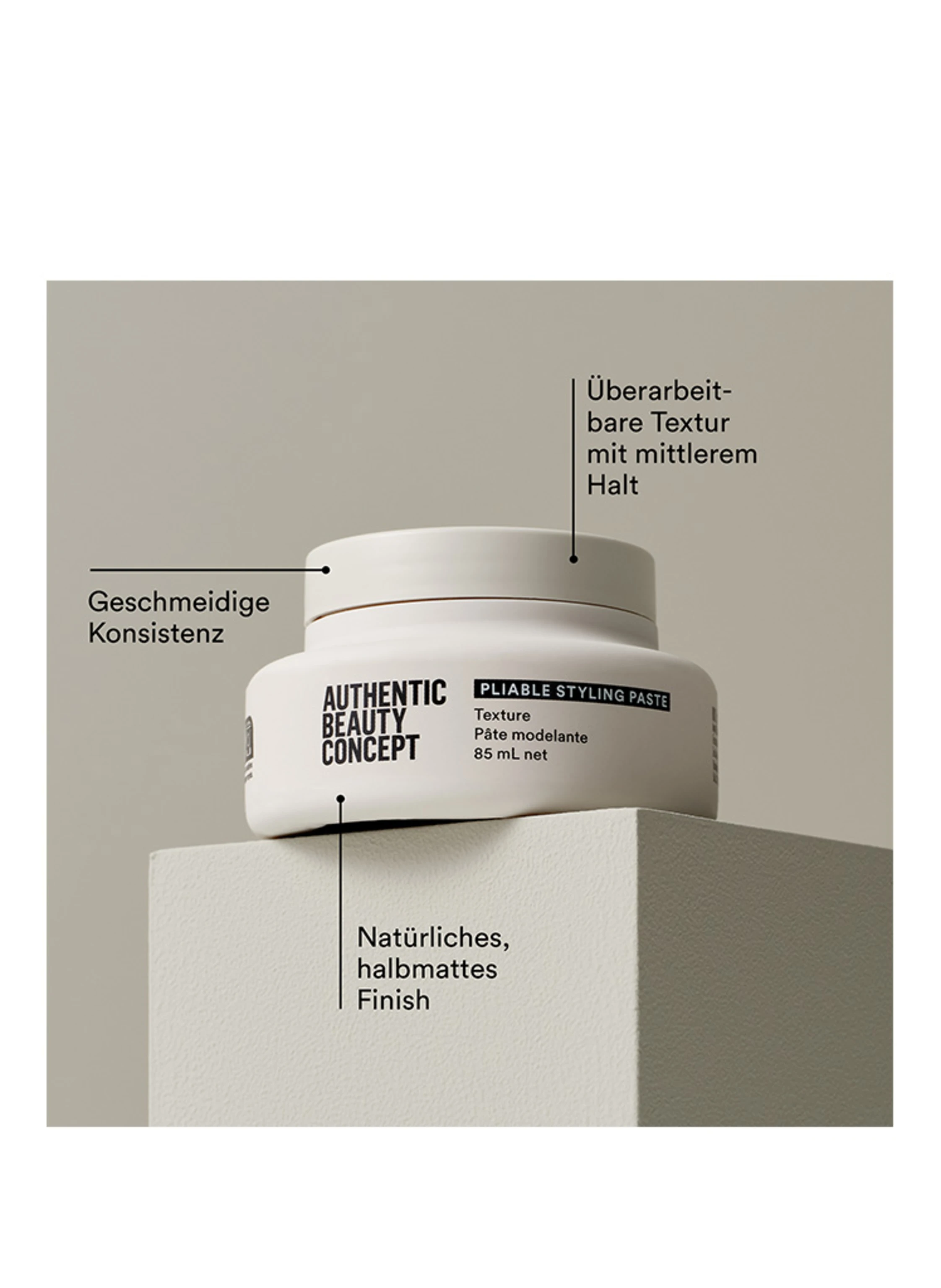 AUTHENTIC BEAUTY CONCEPT PLIABLE STYLING PASTE