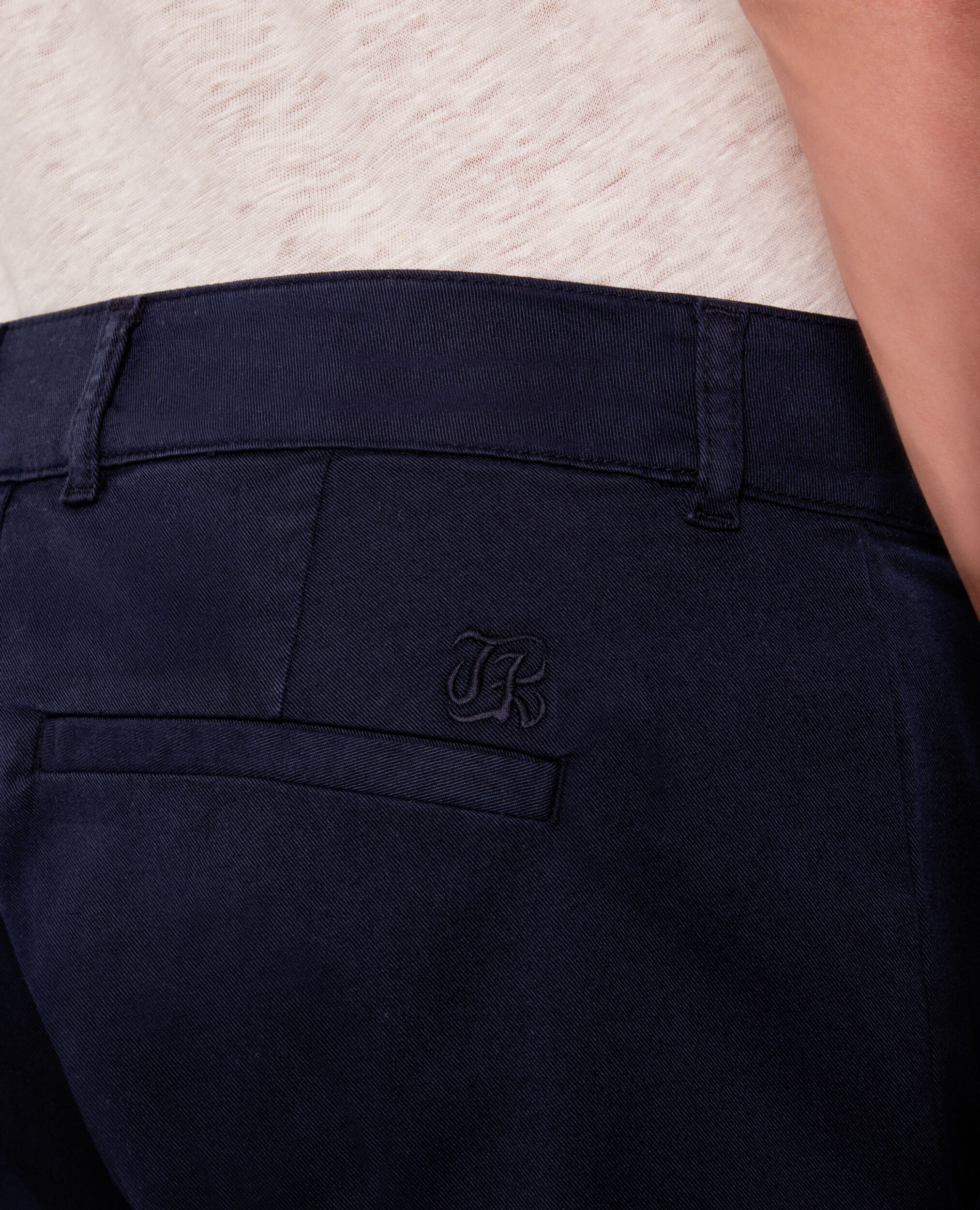 Pantalon chino bleu marine