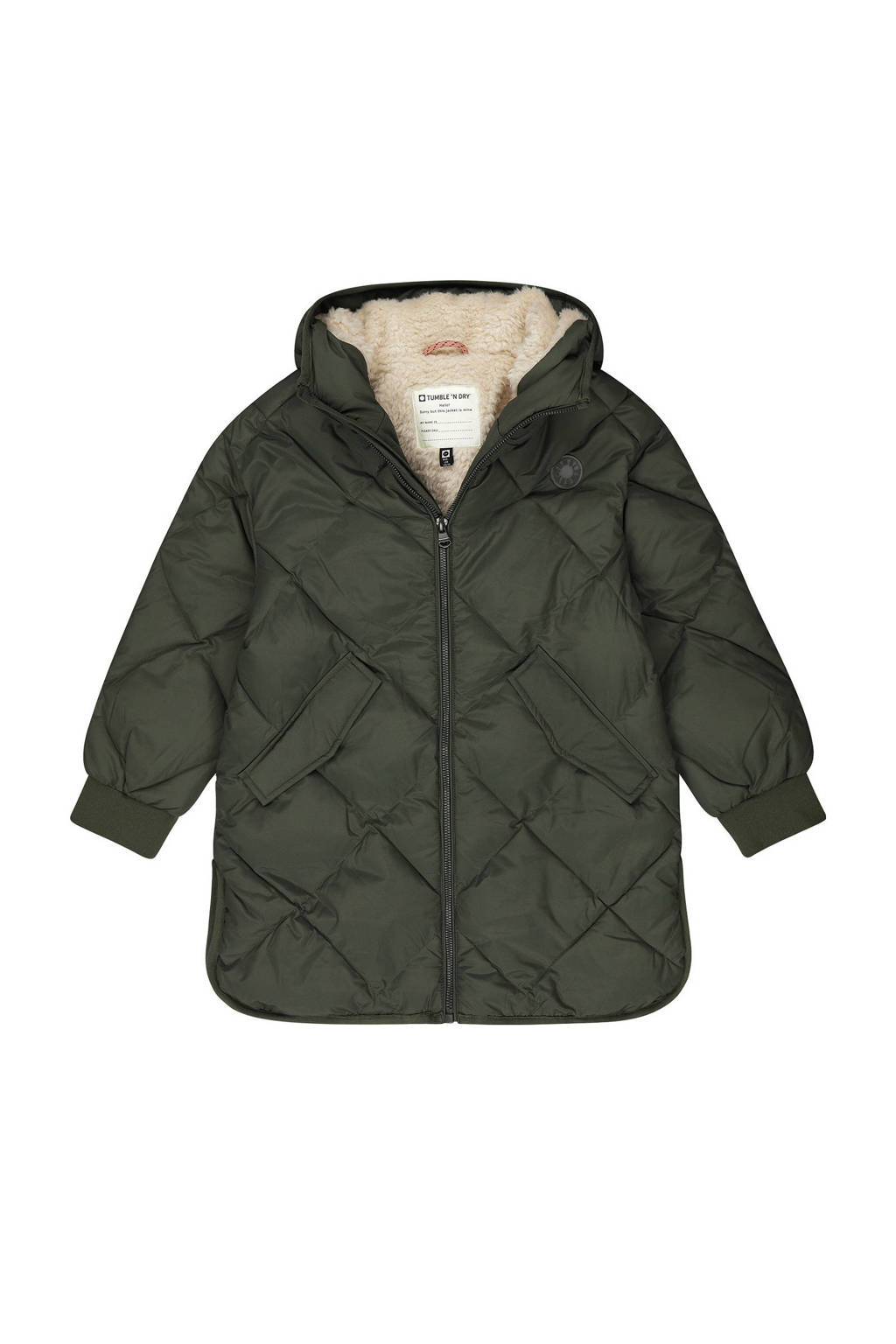 Tumble 'n Dry quilted gewatteerde winterjas Baltic olijfgroen