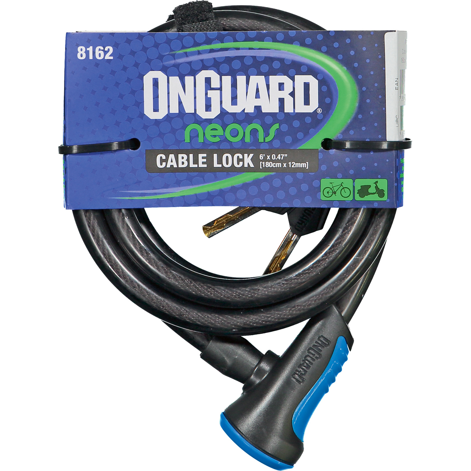 Onguard Schlüssel Kabelschloss 180 cm