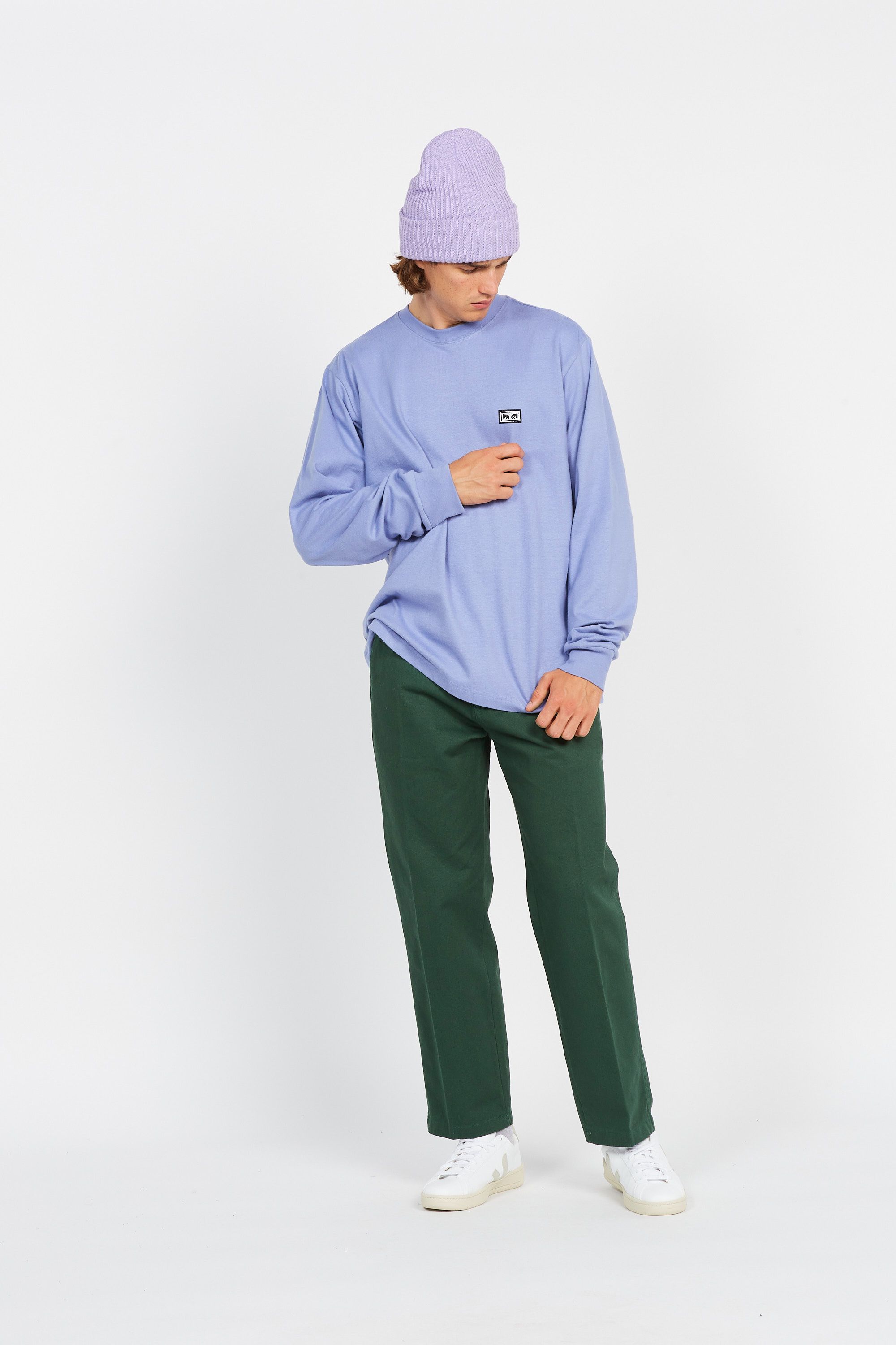 OBEY T-shirt ESTABLISHED WORKS EYES Violet