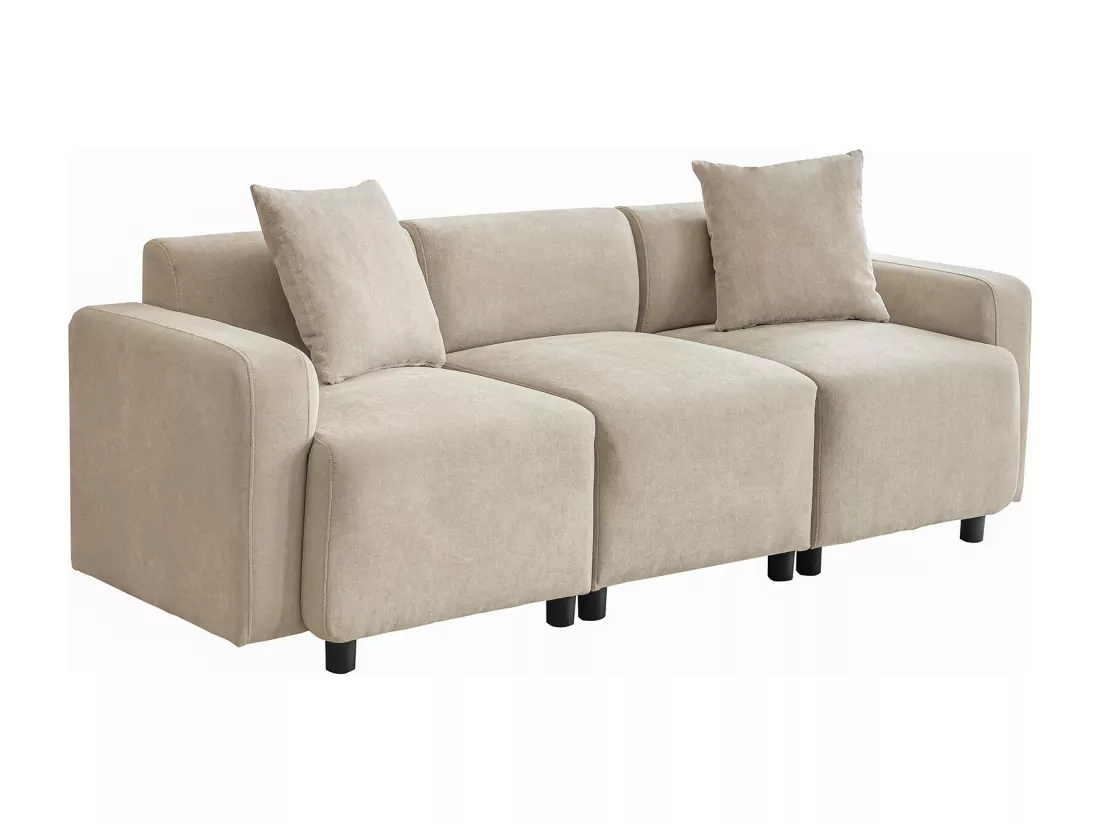 Canapé Moderne，mobilier Rembourré，canapé 3 Places，sofa De Salon Avec Coussins