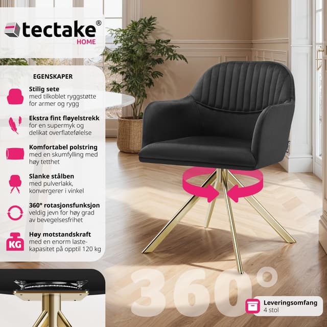 Stol Lona, velour med polstring