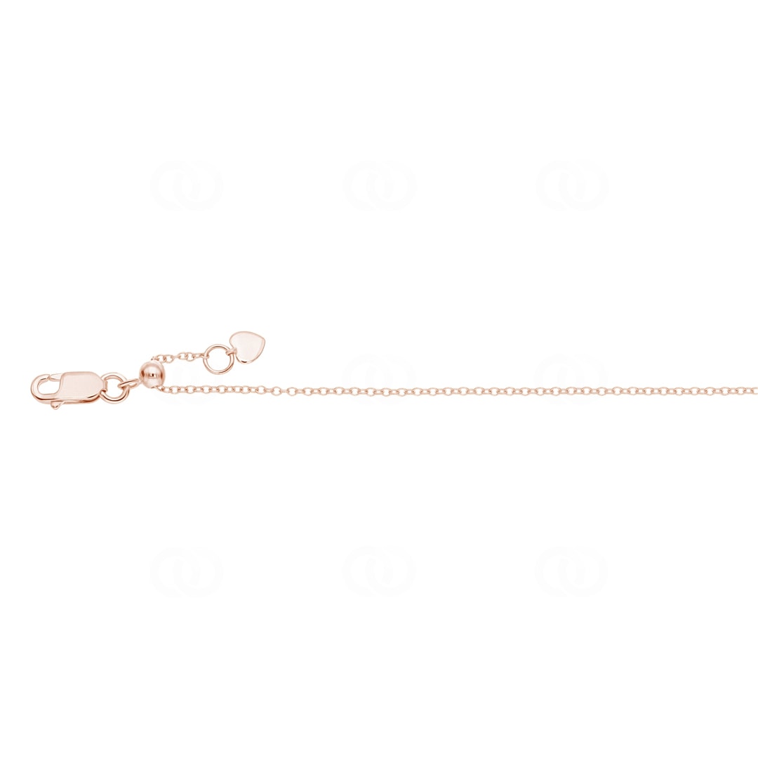 Armband 750/18 K Roségold mit Diamant 0.10 ct H/si