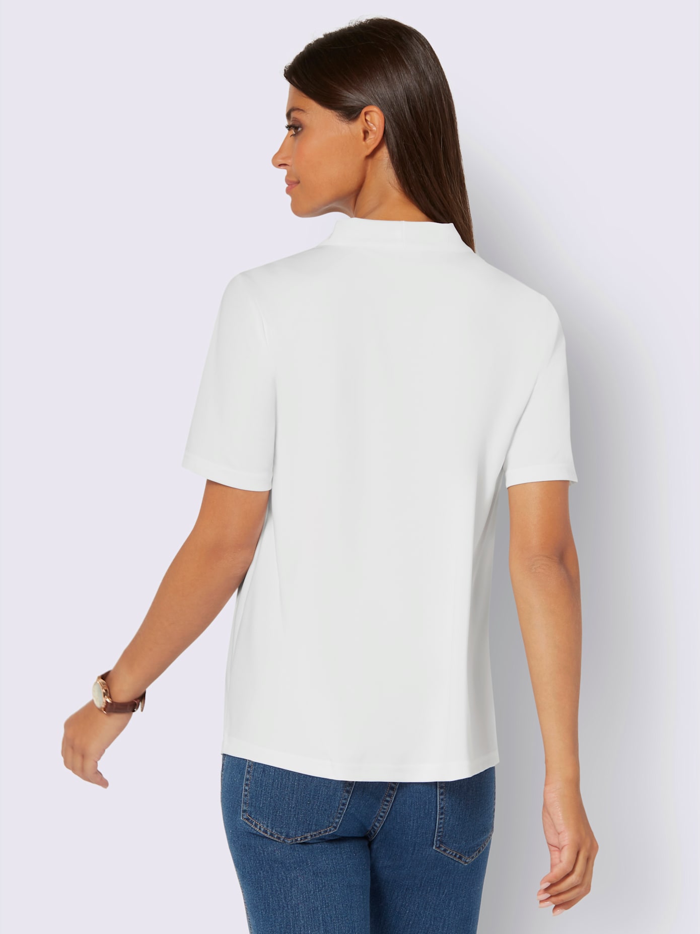 T-shirt plis affinant devant