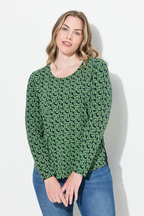 T-Shirt, Rundhals, Langarm, OEKO-TEX Made in Green