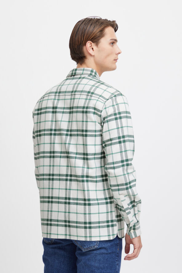 Casual Friday CFAUGUSTO checked overshirt Trekking green