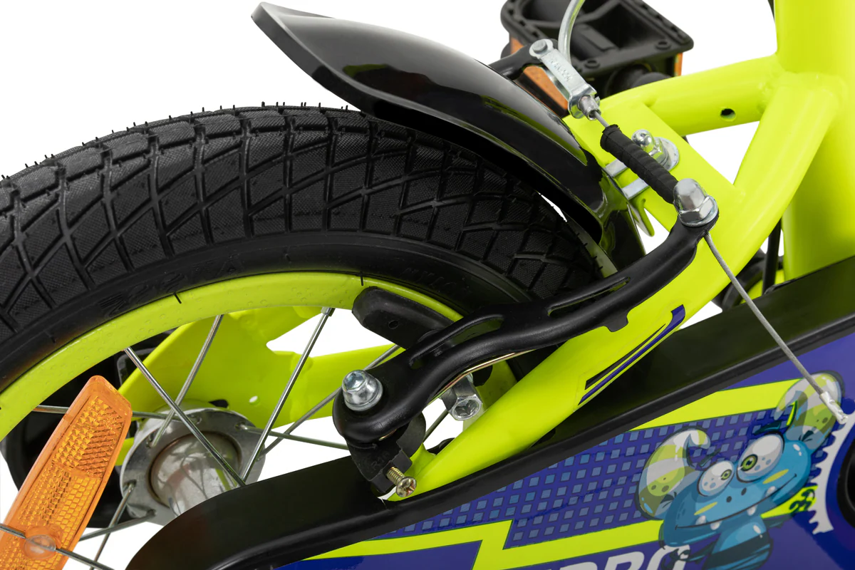 Actionbikes Kinderfahrrad Turbo 12 Zoll, Stützräder, V-Brake-Bremsen, Lenker-/Kettenschutz, Klingel