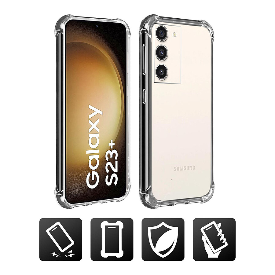 Akashi Coque TPU Angles Renforcés (transparent) - Samsung Galaxy S23 Plus