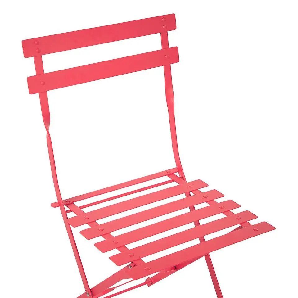 FIORI - Bistroset voor 2 - Rood - Staal