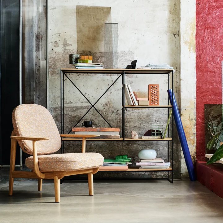 Fritz Hansen - Planner Regal small, Eiche / schwarz