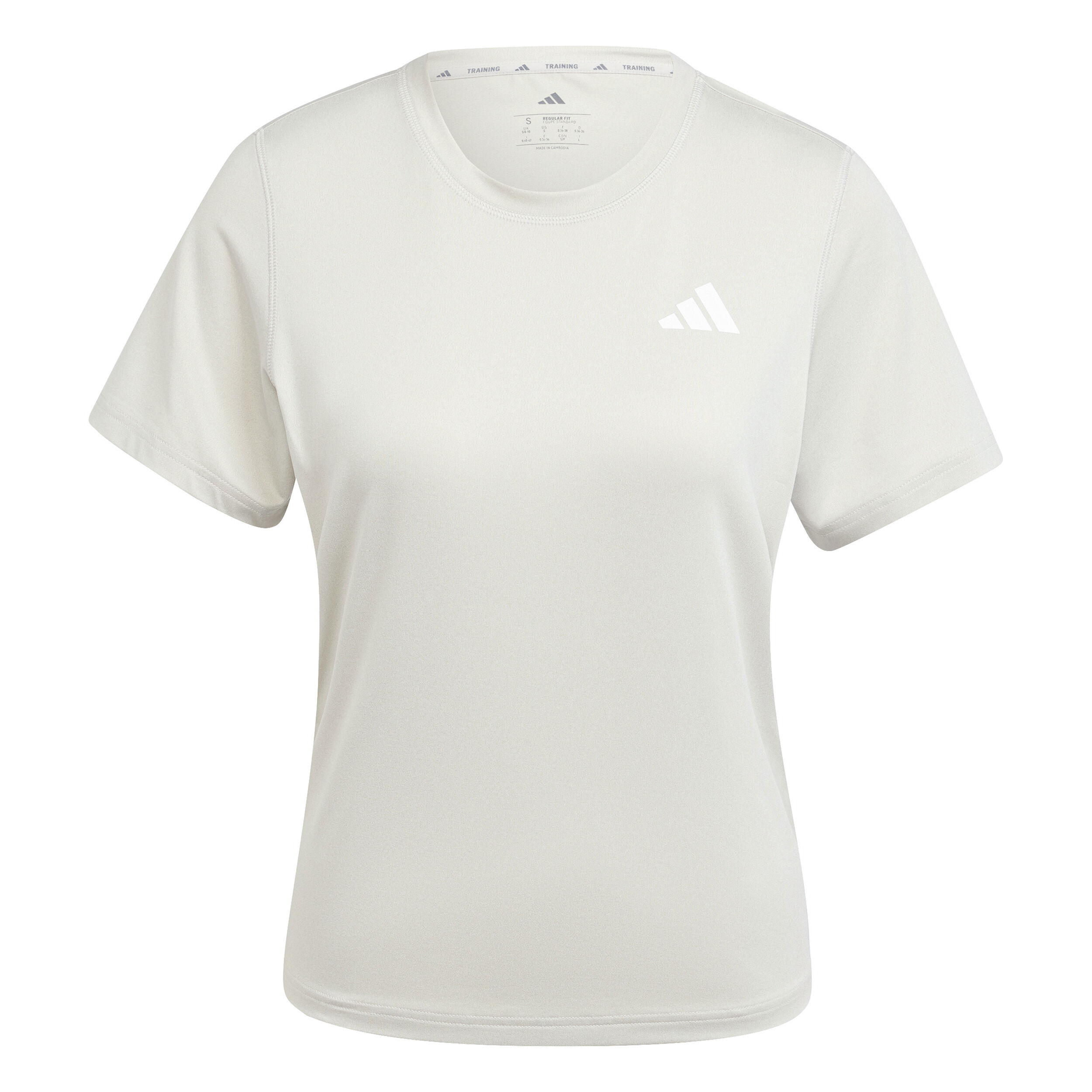 adidas Train Essentials 3 Stripes Workout T-shirt Femmes - Gris