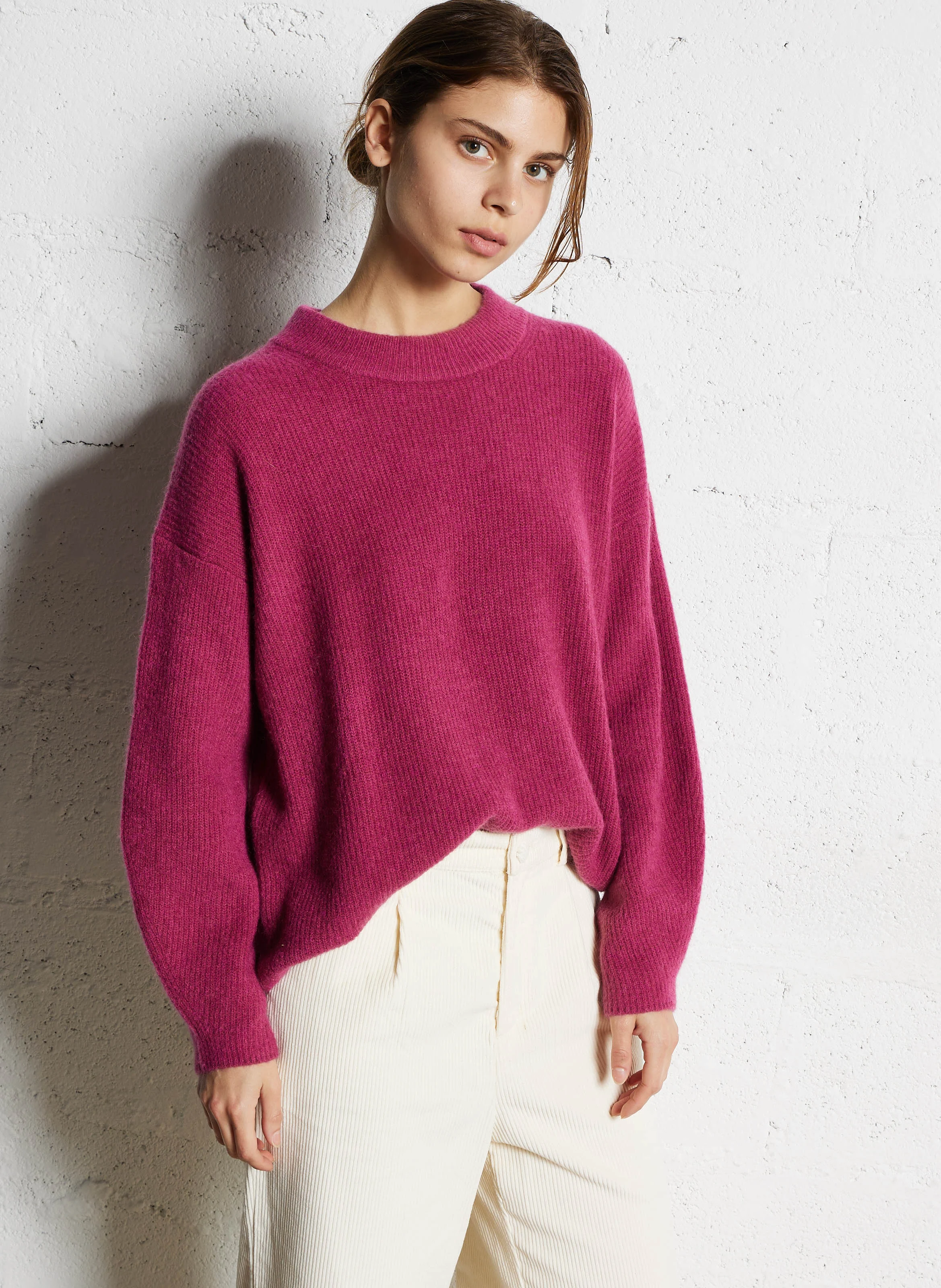 PUMPKIN - Pull col rond ample | Rose
