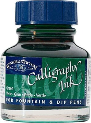 Winsor & Newton - Calligraphy Ink - Blæk - Grøn 30 ML