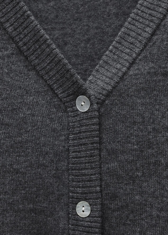 MANGO Cardigan 100% wool buttons 96