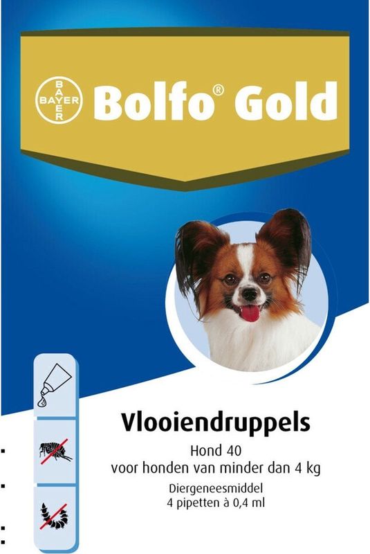 Bolfo Gold - Druppels Hond - 2 x 0,4ml - Vlooienmiddel