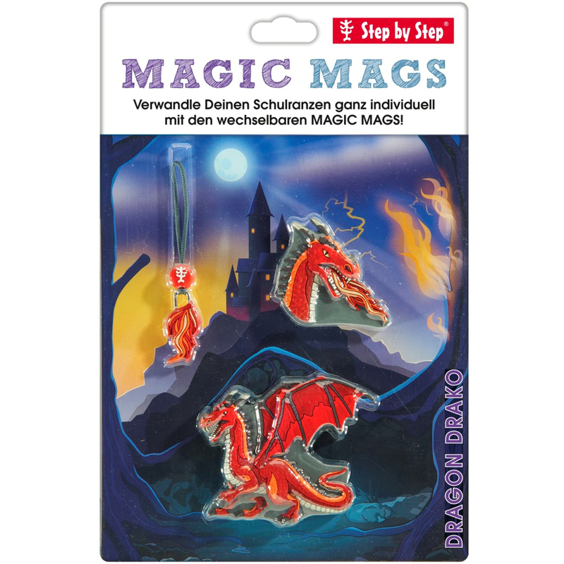 Step by Step Magnet-Set, Magic Mags, Dragon Drako, 3-teilig
