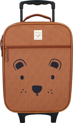 Kidzroom Trolley Koffert Beary Excited, Brun