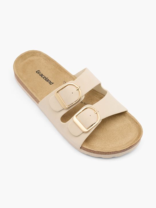 Björndal Tieffussbett-Pantolette beige