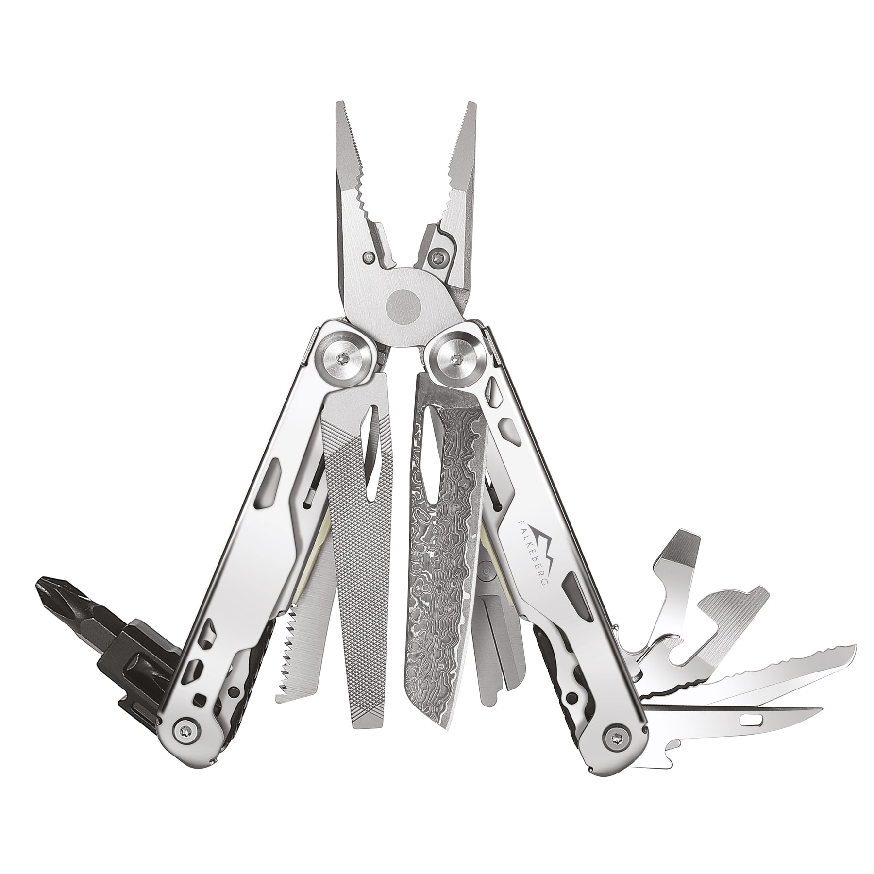 Falkeberg Multitool, Damascus 18