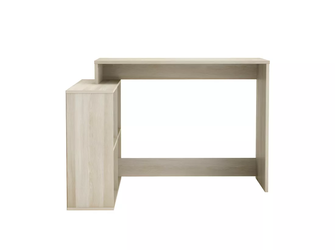 Bureau d'angle 4 niches Chêne clair - DIDEROT - L 112 x l 100 x H 77 cm